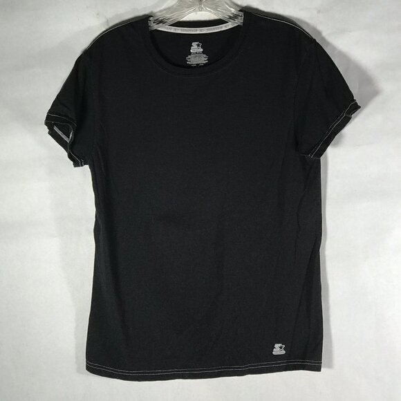 STARTER Men Small Black Workout Athletic Tee Short Sleeve T Shirt - Picture 3 of 8